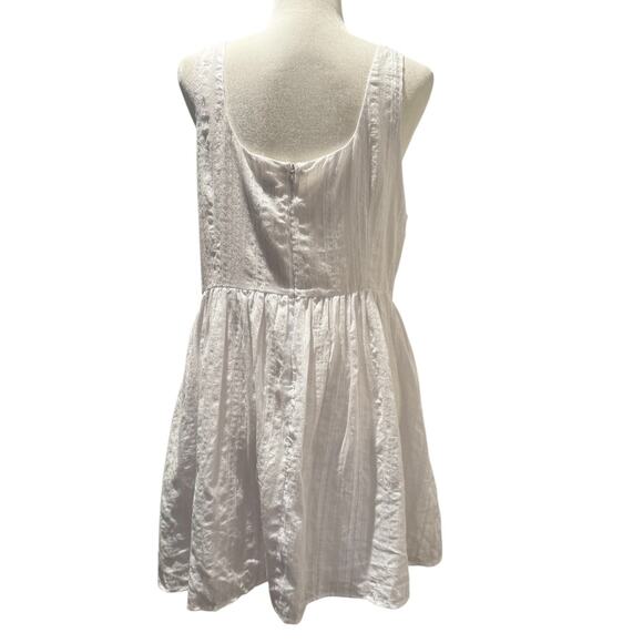 NWT PRINCESS POLLY Lorinda Mini Dress in White Cotton Sz 12 - Picture 2 of 8